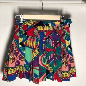 Head Colorful Patterned Tennis Skirt (8/S)